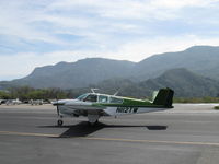 N112TW @ SZP - 1973 Beech V35B BONANZA, Continental IO-520-B 285 Hp, tip tanks, taxi - by Doug Robertson