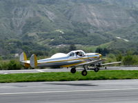 N99711 @ SZP - 1946 ERCO Ercoupe 415-C, Continental O-200 100 Hp upgrade, takeoff climb Rwy 22 - by Doug Robertson