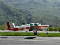 N5029B @ SZP - 1955 Beech F35 BONANZA, Continental E-225-8 225 Hp, takeoff Rwy 22 - by Doug Robertson