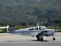 N224SH @ SZP - 1970 Beech V35B BONANZA, Continental Io-520-B 285 Hp, landing roll Rwy 22 - by Doug Robertson