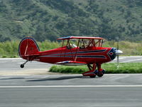 N5762B @ SZP - 1980 Great Lakes 2T-1A-2 SPORT TRAINER, Lycooming AEIO-360-B1FG 180 Hp, takeoff roll Rwy 22 - by Doug Robertson