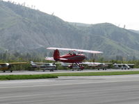 N5762B @ SZP - 1980 Great Lakes 2T-A1-2 SPORT TRAINER, Lycoming AEIO-360-B1FG 180 Hp, touch & go takeoff - by Doug Robertson