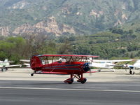 N5762B @ SZP - 1980 Great Lakes 2T-1A-2 SPORT TRAINER, Lycoming AEIO-360-B1FG 180 Hp, touch & go takeoff Rwy 22 - by Doug Robertson