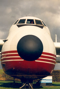 G-BEOZ @ EMA - East Midlands Airport Aeropark - 1989 - by Henk Geerlings