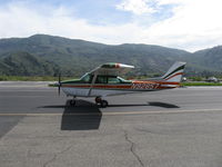N92857 @ SZP - 1973 Cessna 172M SKYHAWK, Lycoming O-320-E2D 150 Hp, taxi - by Doug Robertson