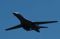 85-0059 @ YMAV - Slow pass of B-1B Lancer with wings swept forward, at Avalon Air Show 2011 - by red750