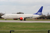 LN-RCX @ EGCC - SAS Braathens - by Chris Hall