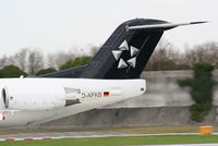 D-AFKB @ EGCC - Contactair, operating for Lufthansa - by Chris Hall