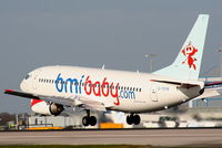 G-TOYK @ EGCC - bmiBaby, with new paint on the tail and larger titles - by Chris Hall