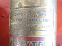N5607V @ CCB - Close up of US Air Force fir extinguisher - by Helicopterfriend