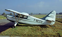 F-BECO @ LFDM - Stinson 108 -3 Voyager [108-5105] Marmande~F 20/09/1982. Taken from a slide.