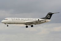 D-AFKB @ EGCC - Contactair, operating for Lufthansa - by Chris Hall