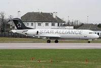 D-AFKB @ EGCC - Contactair, operating for Lufthansa - by Chris Hall
