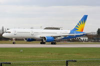 G-BYAH @ EGCC - was due to become N903NV with Allegiant Air, but will now be leased to Jet2 and re-registered as G-LSAM - by Chris Hall