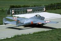J-1200 @ LSMS - In 1989 the Vampire was still the prime jet trainer of the Swiss AF.