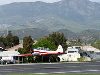 N6209F @ SZP - 1988 Yakovlev YAK 52, Vedeneev N14P 360 Hp air-cooled radial, Takeoff climb Rwy 22 - by Doug Robertson