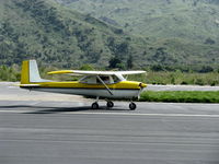 N4250U @ SZP - 1963 Cessna 150D, Continental O-200 100 Hp, landing roll Rwy 22 - by Doug Robertson
