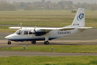 EI-CUW @ EGBJ - Aer Arran's Pilatus Britten -, Norman Ltd BN2B-26 ISLANDER, c/n: 2293 bringing in Racegoers - by Terry Fletcher