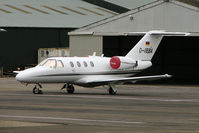 D-IBBA @ EGBJ - Cessna 525, c/n: 5250025 at Staverton on Gold Cup Day - by Terry Fletcher