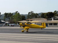 N1017U @ SZP - 1939 Bucker JUNGMANN, C.A.S.A. 1.131, Lycoming O-360 180 Hp upgrade conversion, landing Rwy 22 - by Doug Robertson