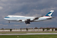 B-HKX @ EGCC - Cathay Pacific Cargo Boeing 747-412, c/n: 26557 at Manchester - by Terry Fletcher