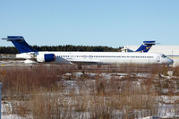 OH-BLD @ ESSA - Parked at ramp J. Hello HB-JIF behind.