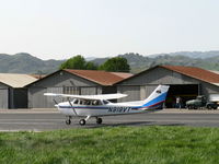 N918VT @ SZP - 1982 Cessna 172P SKYHAWK, Lycoming O-320-D2J 160 Hp, landing roll Rwy 22 - by Doug Robertson