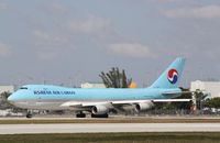 HL7449 @ KMIA - Boeing 747-400F - by Mark Pasqualino