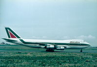 I-DEMU @ LMML - I-DEMU B747 Alitalia in Malta for circuit training. - by raymond