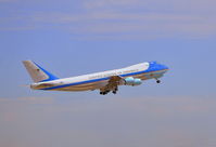 92-9000 @ LAS - Air Force One taking off from McCarran International Airport. - by eldancer1