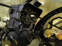 N98593 @ POC - Cockpit area while resting in Pomona PD hanger - by Helicopterfriend