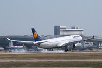 D-AIKM @ DFW - Lufthansa A-330 landing at DFW Airport