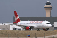 N624VA @ DFW - Virgin A-320 at DFW Airport