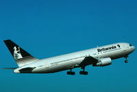 G-BKVZ @ LMML - B767 G-BKVZ of Britannia Airways seen on departure from Malta on 6-6-89. - by raymond