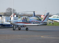 G-CGGM @ EGTB - TeamEurostar departing the pumps at Wycombe Air Park. - by moxy