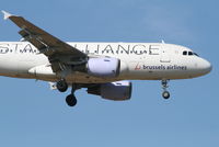 OO-SSC @ EBBR - Flight SN3696 is descending to RWY 02 - by Daniel Vanderauwera