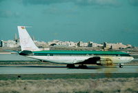 9G-ACR @ LMML - B707 9G-ACR Clipper International backtracking the runway for departure - by raymond