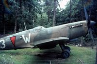 PL965 @ 0000 - Supermarine Spitfire XI.Dubious Dutch markings 3W.Oorlogs en Verzetsmuseum Overloon.Netherlands.Late 1960's.Back in flying condition. - by Robert Roggeman