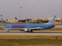 F-GFUH @ LMML - B734 F-GFUH Corsair - by raymond