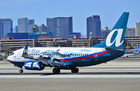 N354AT @ KLAS - AirTran Boeing 737-7BD N354AT / 357 (cn 36752/2815) Dolphin One Official Airline of The Georgia Aquarium.

Las Vegas - McCarran International (LAS / KLAS)
USA - Nevada, March 31, 2011
Photo: Tomás Del Coro - by Tomás Del Coro