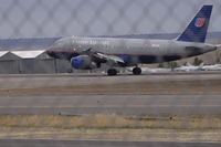 N822UA @ BIL - United Airbus A319 @ BIL - by Daniel Ihde