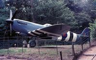 PL965 @ 0000 - Supermarine Spitfire XI.Oorlogs en Verzetsmuseum Overloon.Netherlands.1975 restored in original PR colors at RAF Bruggen.Late 1970's.Back in flying condition as G-MKXI. - by Robert Roggeman
