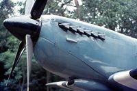 PL965 @ 0000 - Supermarine Spitfire XI.Oorlogs en Verzetsmuseum Overloon.Netherlands.1975 restored in original PR colors at RAF Bruggen.Back in flying condition as G-MKXI. - by Robert Roggeman