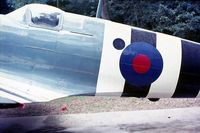 PL965 @ 0000 - Supermarine Spitfire XI.Oorlogs en Verzetsmuseum Overloon.Netherlands.1975 restored in original PR colors at RAF Bruggen.Original PR cockpit hood removed.Back in flying condition as G-MKXI. - by Robert Roggeman