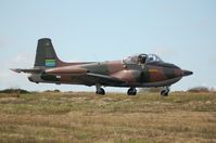 G-PROV @ EGFH - Coded 104 (arabic) and in the markings of the former South Arabian Federation Air Force. Taxying prior to departure. - by Roger Winser
