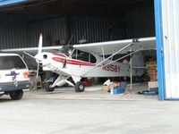 N9158Y @ CCB - Parked in the hanger - by Helicopterfriend