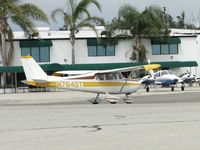 N7643T @ CNO - Taxiing eastbound - by Helicopterfriend