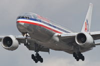 N792AN @ KORD - American Airlines Boeing 777-223, AAL154 arriving from RJAA, on approach RWY 28 KORD. - by Mark Kalfas