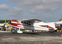 N195HA @ KLAL - Cessna 195 - by Mark Pasqualino