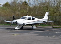 N537CA @ EGLK - Cirrus Design Corp SR22T at Blackbushe - by moxy